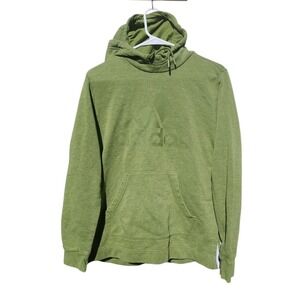 Adidas Hoodie Men's Size Medium Green Pullover Sweatshirt Logo Athletic Casual